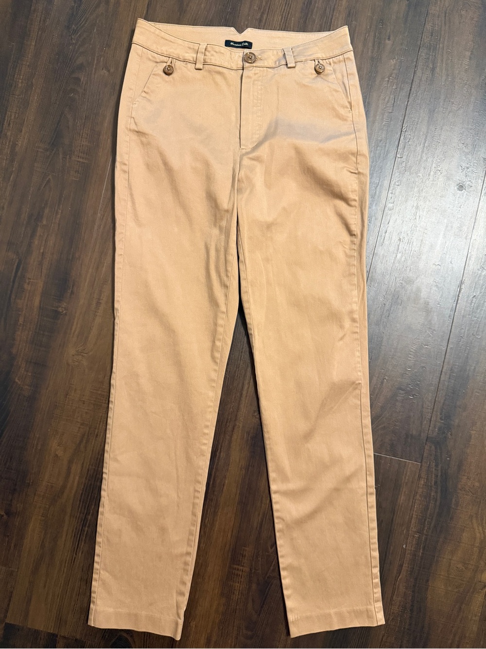 Massimo Dutti Pants Women Size US 2 Brown Slim Ankle Stretch Trousers Career